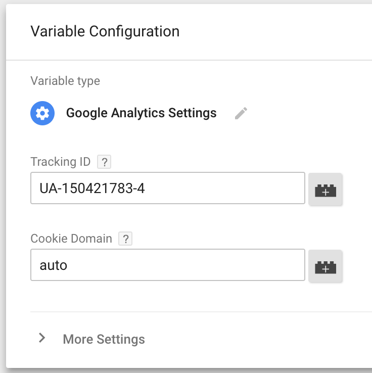 Add Google Analytics Tracking ID