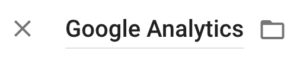 Name the tag 'Google Analytics.'